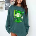 Baseball Drip Icecream Apparel Youth Boy St Patricks Day Comfort Colors Sweatshirt Chalky Mint