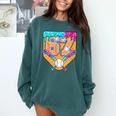 Baseball Drip Number 67 Ice Cream Home Plate Drip Comfort Colors Sweatshirt Chalky Mint