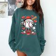 Baseball Drip Valentine Boys Women Men Hearts Sport Love Comfort Colors Sweatshirt Chalky Mint Baseball Drip Valentine Boys Women Men Hearts Sport Love Comfort Colors Sweatshirt Chalky Mint