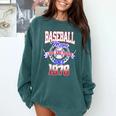 Baseball Mom Loud & Proud Since 1978 Comfort Colors Sweatshirt Chalky Mint