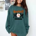 Baseball Mom Orange Varsity Baseball Mama Cute Mother's Day Comfort Colors Sweatshirt Chalky Mint