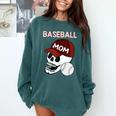 Baseball Mom Skull Sports Skeleton Comfort Colors Sweatshirt Chalky Mint Baseball Mom Skull Sports Skeleton Comfort Colors Sweatshirt Chalky Mint