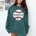 Baseball Red Stitches Sport Graphic 6432 Comfort Colors Sweatshirt Chalky Mint Baseball Red Stitches Sport Graphic 6432 Comfort Colors Sweatshirt Chalky Mint