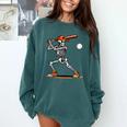Baseball Skeleton Spooky Boys Halloween Baseball Player Comfort Colors Sweatshirt Chalky Mint Baseball Skeleton Spooky Boys Halloween Baseball Player Comfort Colors Sweatshirt Chalky Mint