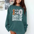 Baseball Soccer Basketball 100 Days Of School Comfort Colors Sweatshirt Chalky Mint Baseball Soccer Basketball 100 Days Of School Comfort Colors Sweatshirt Chalky Mint