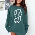 Baseball Sport Player Monogram Cool Initial Letter J Comfort Colors Sweatshirt Chalky Mint Baseball Sport Player Monogram Cool Initial Letter J Comfort Colors Sweatshirt Chalky Mint