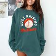 Busy Raising Ballers Baseball Mom Sons Comfort Colors Sweatshirt Chalky Mint Busy Raising Ballers Baseball Mom Sons Comfort Colors Sweatshirt Chalky Mint