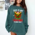 My Christmas Baseball Pajama Helmet Santa Xmas Men Boys Comfort Colors Sweatshirt Chalky Mint My Christmas Baseball Pajama Helmet Santa Xmas Men Boys Comfort Colors Sweatshirt Chalky Mint