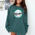 Cute Mama Script Font On Baseball Mom Comfort Colors Sweatshirt Chalky Mint Cute Mama Script Font On Baseball Mom Comfort Colors Sweatshirt Chalky Mint