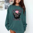 I'm Head Heffa Just Ask Me Bossy Highland Cow Baseball Cap Comfort Colors Sweatshirt Chalky Mint