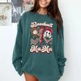 Retro Groovy Baseball Mama Baseball Mom Lover Comfort Colors Sweatshirt Chalky Mint Retro Groovy Baseball Mama Baseball Mom Lover Comfort Colors Sweatshirt Chalky Mint
