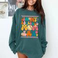 Retro Groovy In My Baseball Mom Era Happy Women Premium Comfort Colors Sweatshirt Chalky Mint Retro Groovy In My Baseball Mom Era Happy Women Premium Comfort Colors Sweatshirt Chalky Mint