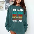Retro Hit Hard Run Fast Turn Left Baseball Lover Comfort Colors Sweatshirt Chalky Mint Retro Hit Hard Run Fast Turn Left Baseball Lover Comfort Colors Sweatshirt Chalky Mint