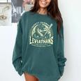 Safety Harbor Leviathans Retro Baseball Monster Comfort Colors Sweatshirt Chalky Mint