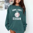 Sorry I Can't It's Volleyball Baseball Season Mom Of Both Comfort Colors Sweatshirt Chalky Mint Sorry I Can't It's Volleyball Baseball Season Mom Of Both Comfort Colors Sweatshirt Chalky Mint
