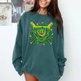 St Patricks Day Baseball Ice Cream Shamrock Baseball Player Comfort Colors Sweatshirt Chalky Mint St Patricks Day Baseball Ice Cream Shamrock Baseball Player Comfort Colors Sweatshirt Chalky Mint