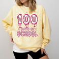 100 Days Of School Baseball Ice Cream Drip 100th Day Boys Comfort Colors Sweatshirt Blue Spruce