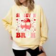 6 7 Bruh Six Seven Valentine Heart Baseball Comfort Colors Sweatshirt Blue Spruce 6 7 Bruh Six Seven Valentine Heart Baseball Comfort Colors Sweatshirt Blue Spruce
