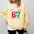 67 Baseball Christmas Candy Cane Snowflake Holiday Sports Comfort Colors Sweatshirt Blue Spruce 67 Baseball Christmas Candy Cane Snowflake Holiday Sports Comfort Colors Sweatshirt Blue Spruce