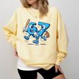 67 Six Seven Italian Brainrot Kid Baseball 67 Meme Christmas Comfort Colors Sweatshirt Blue Spruce