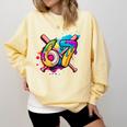 Banana Baseball 67 Ice Cream Drip Meme Comfort Colors Sweatshirt Blue Spruce