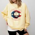 Baseball 2026 Puerto Rico Island Pride Sports Theme Comfort Colors Sweatshirt Blue Spruce