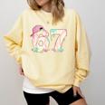 Baseball 67 Dripping Six Seven Drip Boys Gen Z Comfort Colors Sweatshirt Blue Spruce Baseball 67 Dripping Six Seven Drip Boys Gen Z Comfort Colors Sweatshirt Blue Spruce