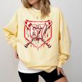 Baseball Candy Cane Drip 6 7 Six Seven Meme Christmas Boys Comfort Colors Sweatshirt Blue Spruce