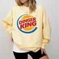 Baseball Dinger King Logo For Home Run Players And Fan Comfort Colors Sweatshirt Blue Spruce Baseball Dinger King Logo For Home Run Players And Fan Comfort Colors Sweatshirt Blue Spruce