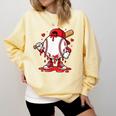 Baseball Drip Icecream Men Boy Valentine Comfort Colors Sweatshirt Blue Spruce Baseball Drip Icecream Men Boy Valentine Comfort Colors Sweatshirt Blue Spruce