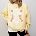 Baseball Joke Tee I Hit Bombs For Hot Moms Player Pitcher Comfort Colors Sweatshirt Blue Spruce