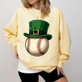 Baseball Leprechaun Hat Saint Patrick Retro Comfort Colors Sweatshirt Blue Spruce Baseball Leprechaun Hat Saint Patrick Retro Comfort Colors Sweatshirt Blue Spruce