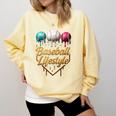 Baseball Lifestyle Drip Comfort Colors Sweatshirt Blue Spruce