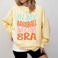 In My Baseball Mom Era Lover Groovy Retro Mother's Day Comfort Colors Sweatshirt Blue Spruce In My Baseball Mom Era Lover Groovy Retro Mother's Day Comfort Colors Sweatshirt Blue Spruce