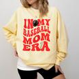In My Baseball Mom Era Red Comfort Colors Sweatshirt Blue Spruce In My Baseball Mom Era Red Comfort Colors Sweatshirt Blue Spruce