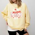 Baseball Mom Era For Women Player Mother Comfort Colors Sweatshirt Blue Spruce