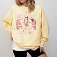 Baseball Mom Mama Mother's Cat In My Baseball Mom Era Comfort Colors Sweatshirt Blue Spruce