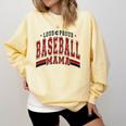 Baseball Mom Baseball Mama Mother's Day Red Loud Proud Comfort Colors Sweatshirt Blue Spruce