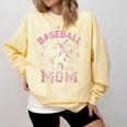 Baseball Mom Mama Mother's Dog In My Baseball Mom Era Comfort Colors Sweatshirt Blue Spruce