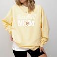 Baseball Mom Mother`s Day Comfort Colors Sweatshirt Blue Spruce