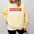 Baseball Mom Warning Uncontrollable Yelling Funny Sign Comfort Colors Sweatshirt Blue Spruce Baseball Mom Warning Uncontrollable Yelling Funny Sign Comfort Colors Sweatshirt Blue Spruce