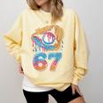 Baseball Player 67 Number 67th Sports Ice Cream Drip Comfort Colors Sweatshirt Blue Spruce Baseball Player 67 Number 67th Sports Ice Cream Drip Comfort Colors Sweatshirt Blue Spruce