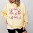 Baseballs And Bows Coquette Baseball Mom Baseball Coach Girl Comfort Colors Sweatshirt Blue Spruce Baseballs And Bows Coquette Baseball Mom Baseball Coach Girl Comfort Colors Sweatshirt Blue Spruce