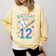 Birthday Boy 12th Birthday Baseball Comfort Colors Sweatshirt Blue Spruce Birthday Boy 12th Birthday Baseball Comfort Colors Sweatshirt Blue Spruce