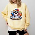 Bleacher Creature Baseball Fan Supporter Game Day Ball Comfort Colors Sweatshirt Blue Spruce