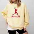 Boston Lovers Skyline Retro Baseball Heartbeat Men Women Comfort Colors Sweatshirt Blue Spruce Boston Lovers Skyline Retro Baseball Heartbeat Men Women Comfort Colors Sweatshirt Blue Spruce