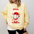 Bruh Valentine Baseball Drip Icecream Apparel Men Youth Boys Comfort Colors Sweatshirt Blue Spruce