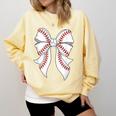Cute Baseball Coquette Bow For Women Girls Baseball Mama Mom Comfort Colors Sweatshirt Blue Spruce Cute Baseball Coquette Bow For Women Girls Baseball Mama Mom Comfort Colors Sweatshirt Blue Spruce