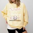 Daddy Of The Birthday Boy Baseball Matching Family Comfort Colors Sweatshirt Blue Spruce