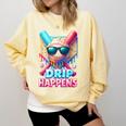 Drip Happens Baseball Ice Cream Bat And Ball With Sunglasses Comfort Colors Sweatshirt Blue Spruce Drip Happens Baseball Ice Cream Bat And Ball With Sunglasses Comfort Colors Sweatshirt Blue Spruce